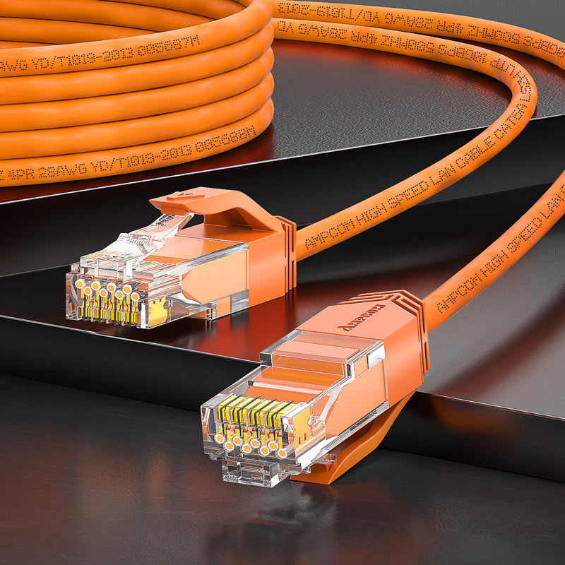 AMPCOM Cat6a 28AWG UTP Patch Cable, Ultra-Slim, LSZH, für die Verkabelung von Rechenzentren mit hoher Dichte