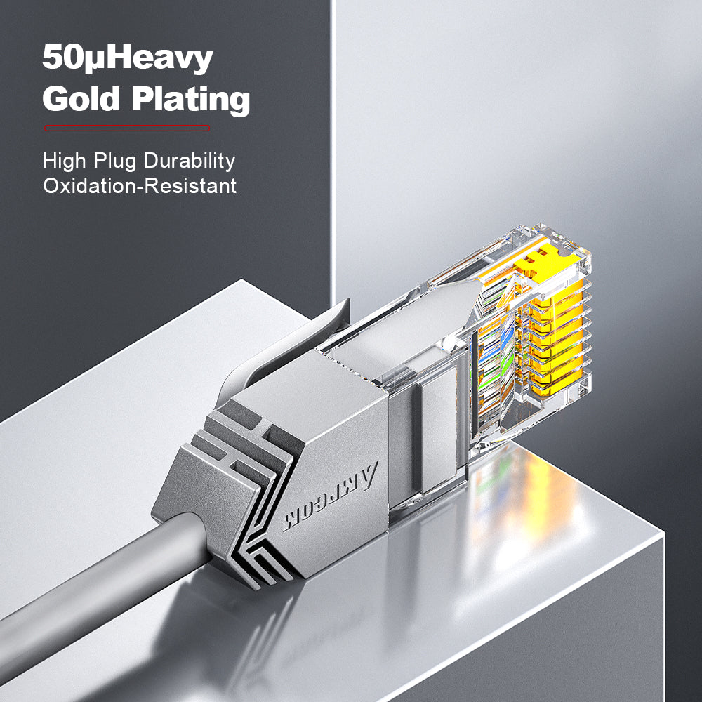AMPCOM Cat6 28AWG UTP Patch Cable, Ultra-Slim, LSZH, für die Verkabelung von Rechenzentren mit hoher Dichte