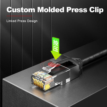 AMPCOM Cat6a 28AWG UTP Patch Cable, Ultra-Slim, LSZH, für die Verkabelung von Rechenzentren mit hoher Dichte
