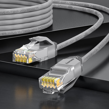 AMPCOM Cat6a 28AWG UTP Patch Cable, Ultra-Slim, LSZH, für die Verkabelung von Rechenzentren mit hoher Dichte