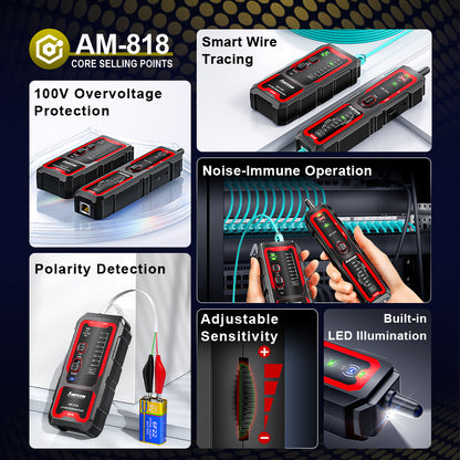 AMPCOM AM-818 Störwiderstand Multifunktions Netzwerkkabel Tracker