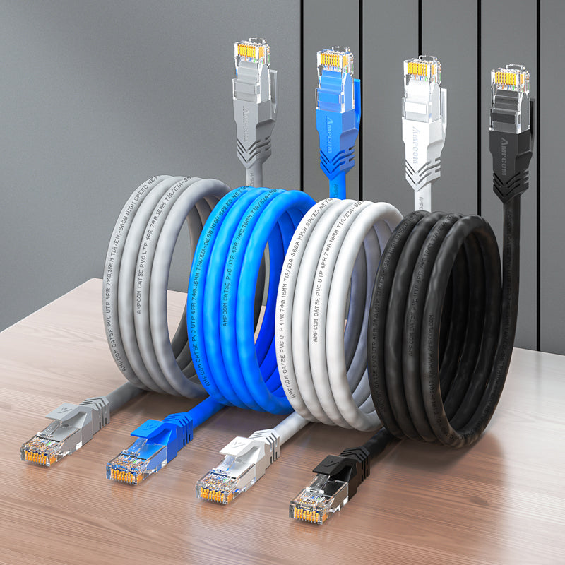 AMPCOM CAT5e Unshieldet (UTP) PVC Netzwerk Patch Kabel für Zuhause oder Rechenzentrum