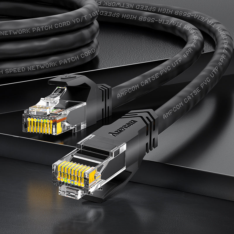 AMPCOM CAT5e Unshieldet (UTP) PVC Netzwerk Patch Kabel für Zuhause oder Rechenzentrum
