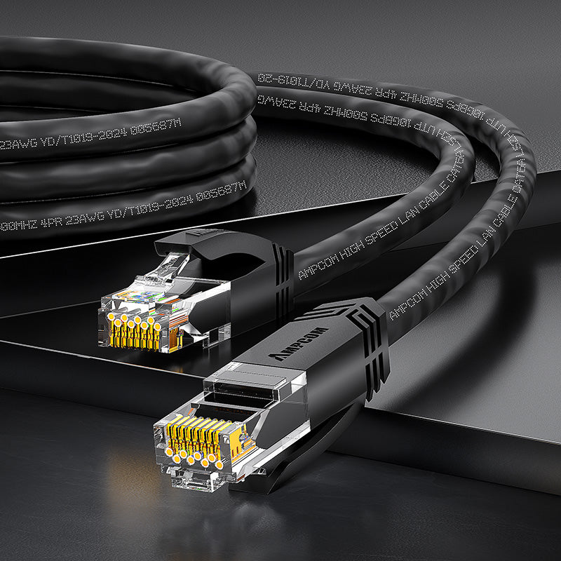 AMPCOM CAT6a 24AWG UTP LSZH Netzwerk Patch Kabel für Datenzentrum Verkabelung oder Überwachungssystem Verkabelung