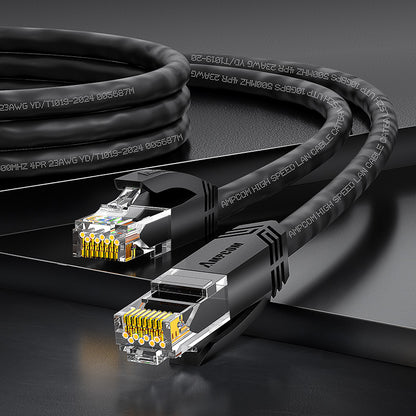 AMPCOM CAT6a 24AWG UTP LSZH Netzwerk Patch Kabel für Datenzentrum Verkabelung oder Überwachungssystem Verkabelung