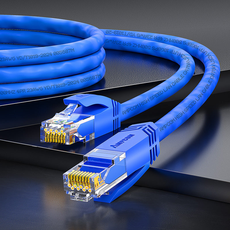 AMPCOM CAT6a 24AWG UTP LSZH Netzwerk Patch Kabel für Datenzentrum Verkabelung oder Überwachungssystem Verkabelung