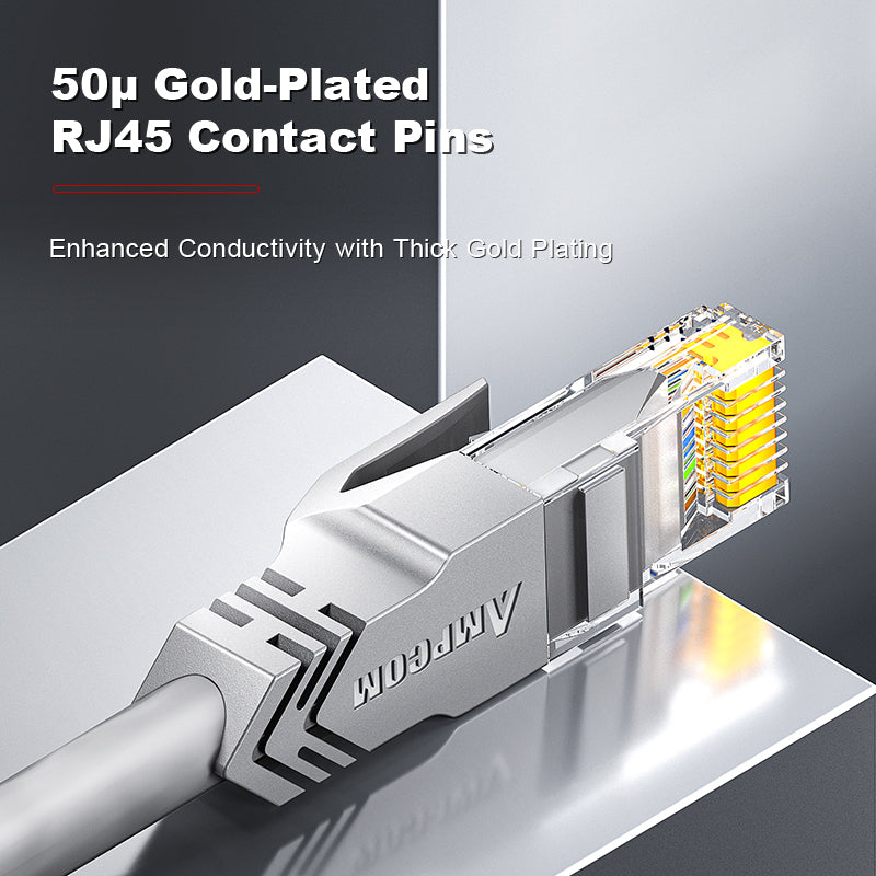 AMPCOM CAT5e Unshieldet (UTP) PVC Netzwerk Patch Kabel für Zuhause oder Rechenzentrum