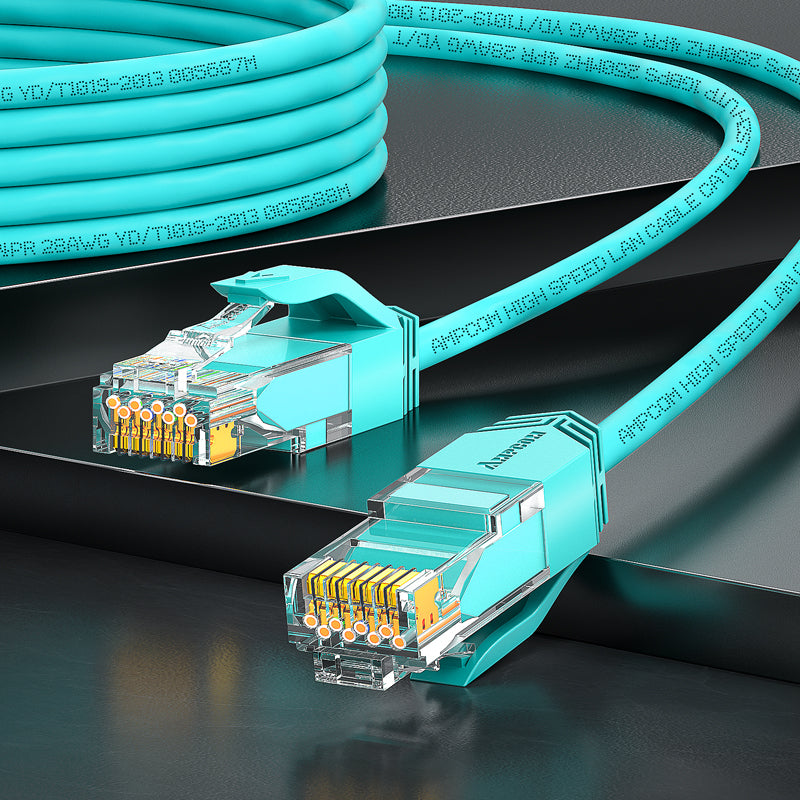 AMPCOM Cat6 28AWG UTP Patch Cable, Ultra-Slim, LSZH, für die Verkabelung von Rechenzentren mit hoher Dichte