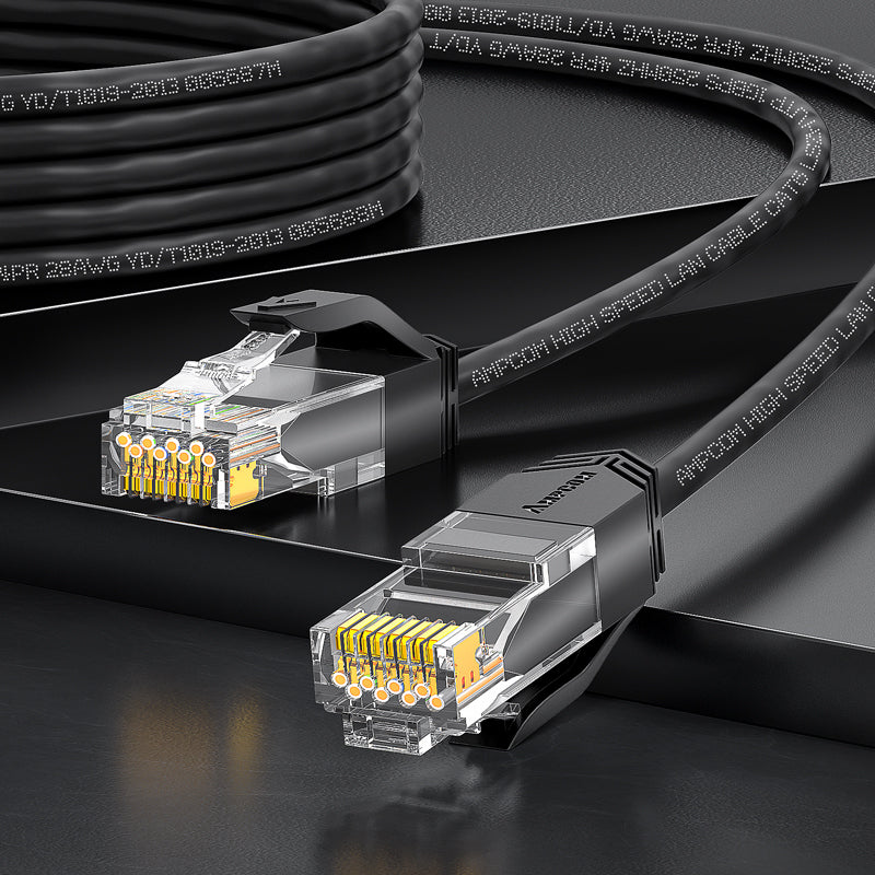 AMPCOM Cat6 28AWG UTP Patch Cable, Ultra-Slim, LSZH, für die Verkabelung von Rechenzentren mit hoher Dichte